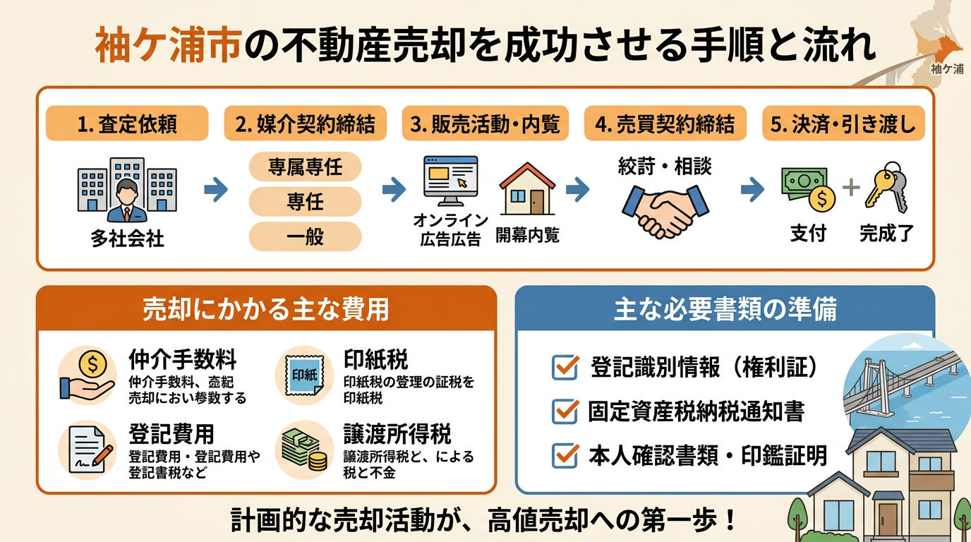 内房エリアの住宅地と幹線道路