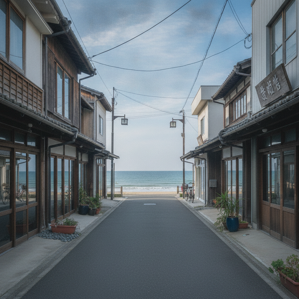 房総の海辺の町の生活インフラ